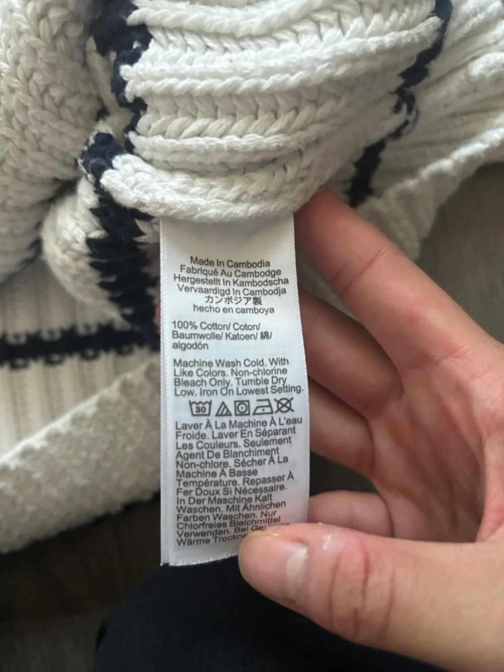 J.Crew Heritage cotton fisherman crewneck sweater